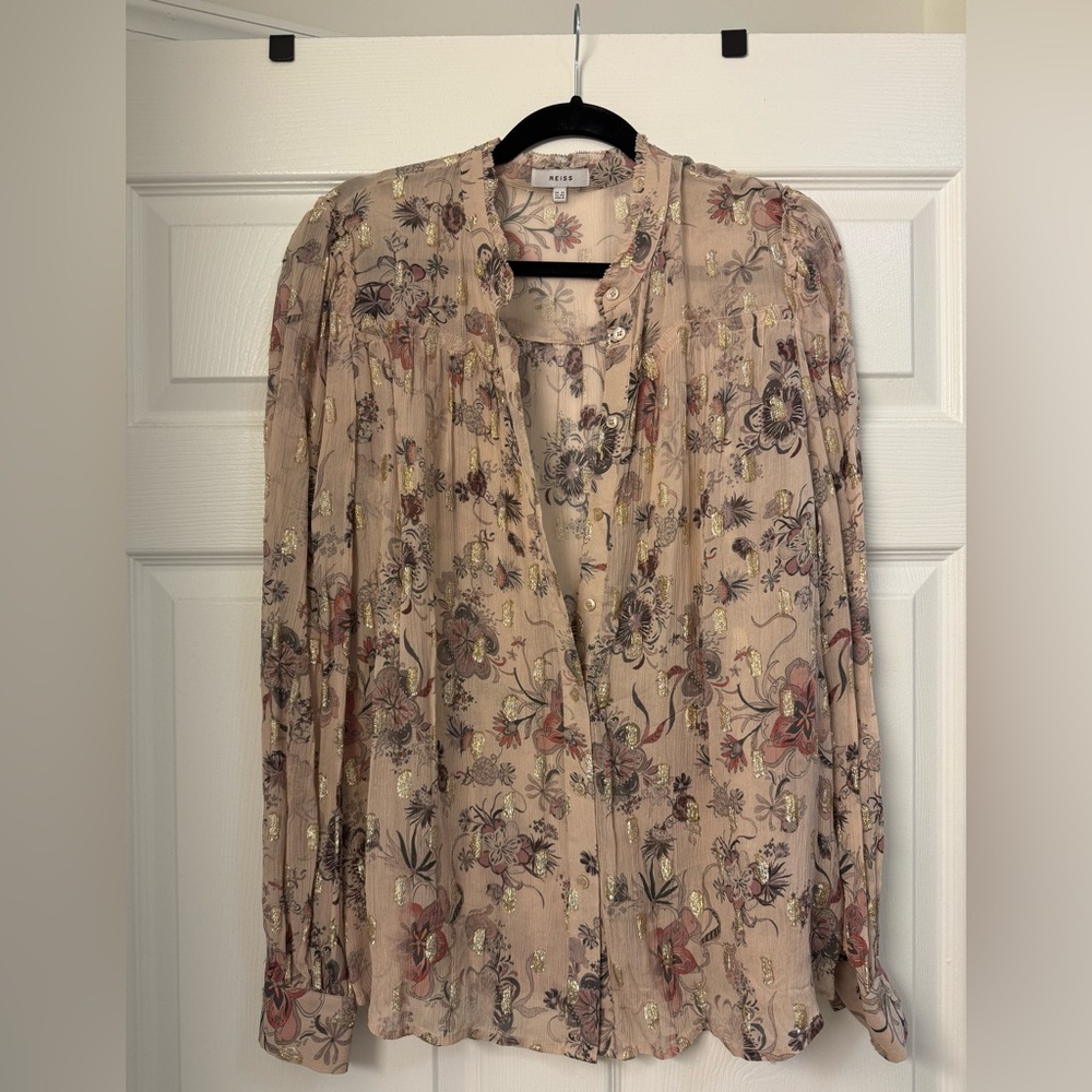 Reiss Multicolor Floral Blouse